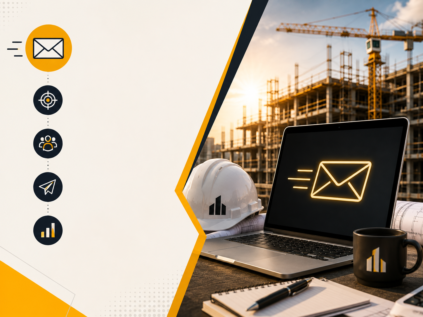 Cold email outreach — email marketing for construction and trades businesses — Flow Marketing