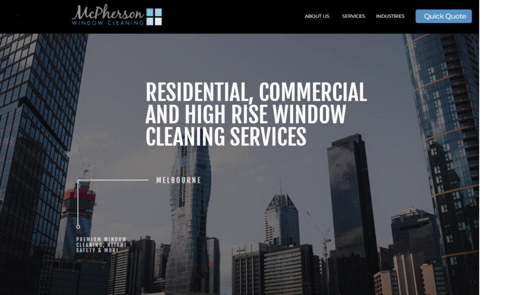 McPherson Window Cleaning case study