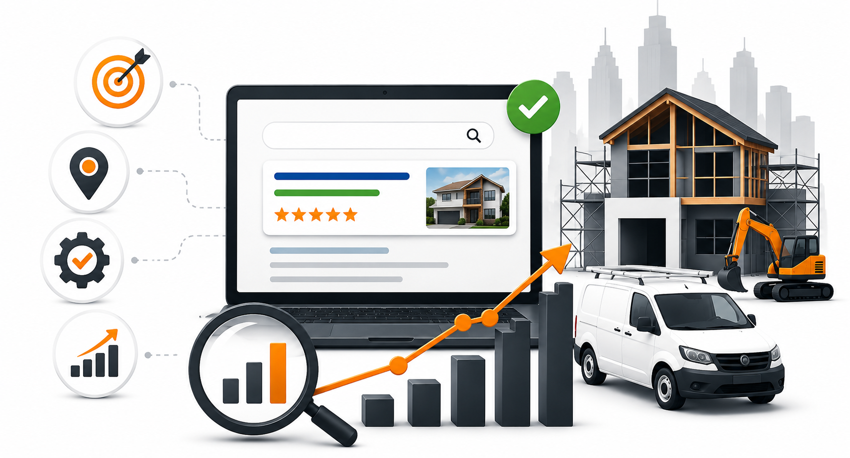 SEO for small business helping a local trade business rank on Google