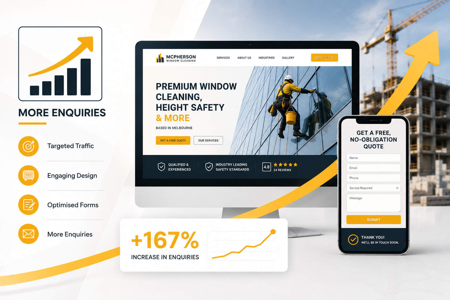 Website design for construction and trades businesses