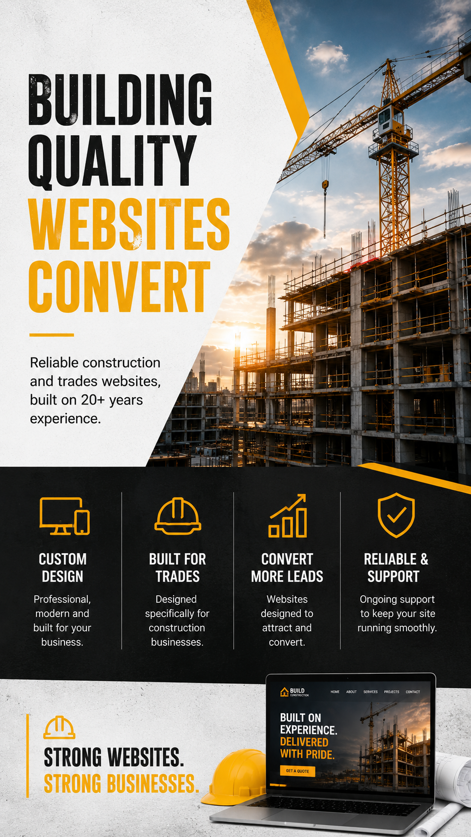 Web design for construction and trades businesses — Flow Marketing